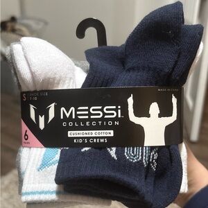 Kids Messi Crews Socks - 6 Pair